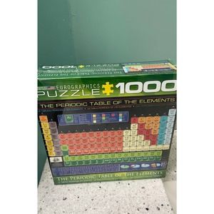 New Periodic Table of the Elements 1000 Piece Jigsaw Puzzle Sealed USA NOS